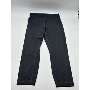 Lululemon Women's Gray Leggings Sz 12 Cropped 23 Inch